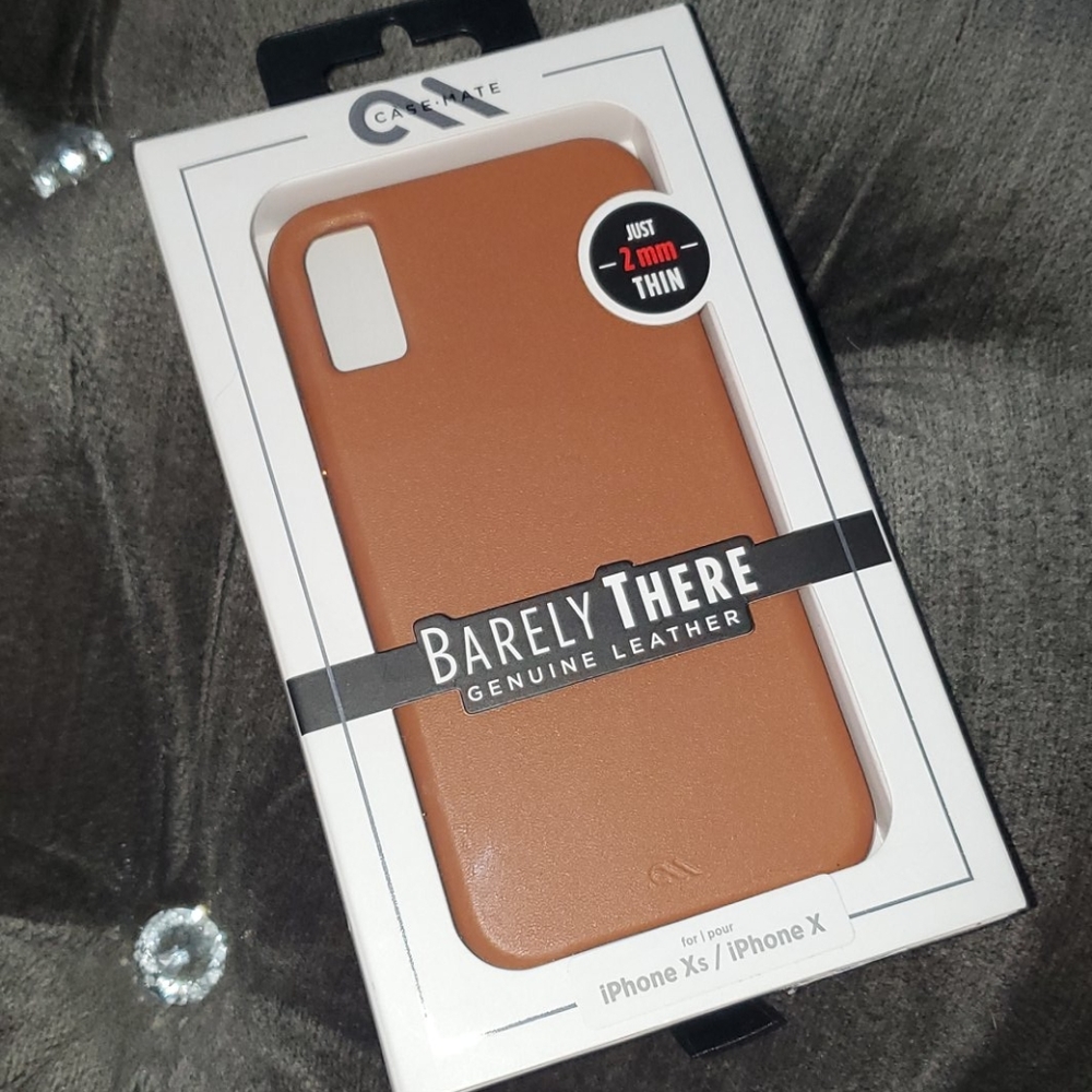 CASEMATE LEATHER BROWN IPHONE CASE